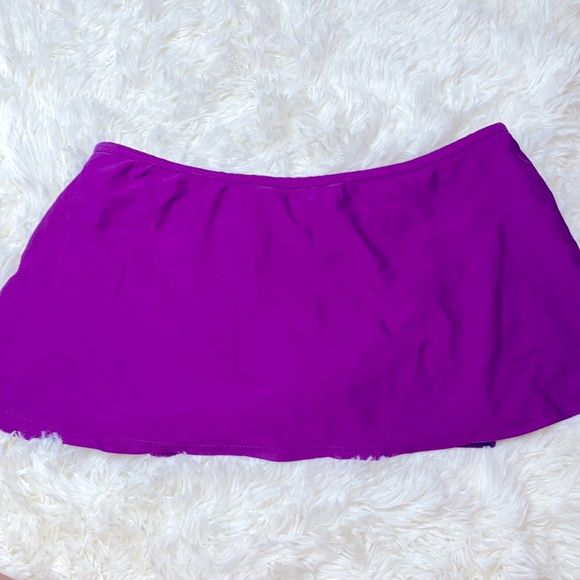 Faded Glory Purple Bikini Swimsuit Skirt Size Small (4-6) - Picture 1 of 10